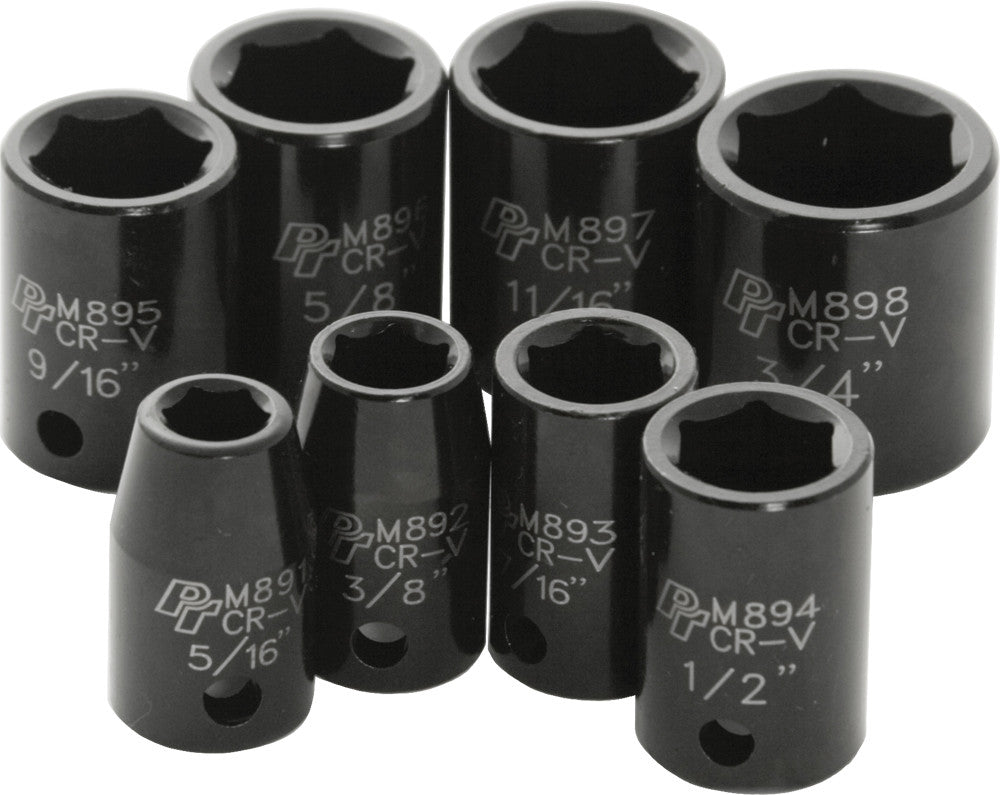 PERFORMANCE 8 PC 3/8" SAE IMP SKT SET SHALLOW M588DB