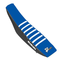 Load image into Gallery viewer, D'COR SEAT COVER BLACK/BLUE W/RIBS 30-40-460