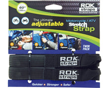 Load image into Gallery viewer, ROKSTRAPS MOTORCYCLE STRAP BLACK 18"X60"X1" ROK10025