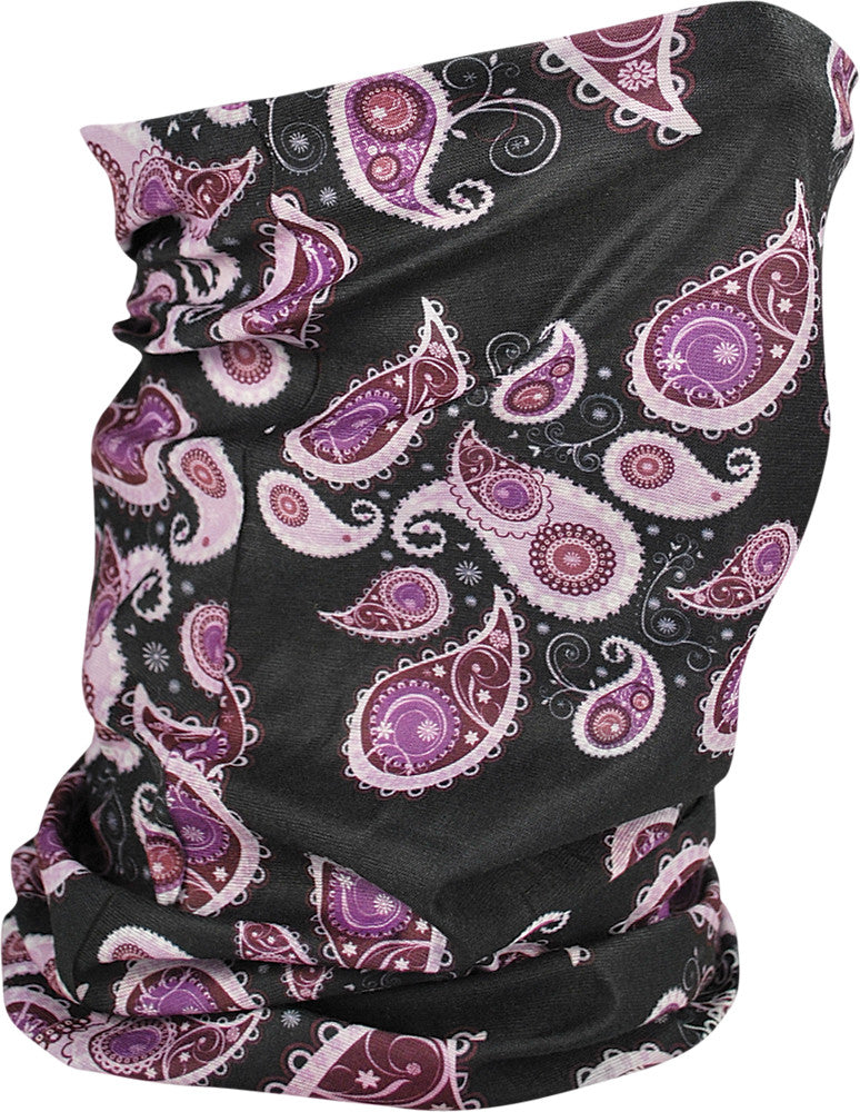 ZAN MOTLEY TUBE FLEECE LINED PURPLE PAISLEY TF228-atv motorcycle utv parts accessories gear helmets jackets gloves pantsAll Terrain Depot