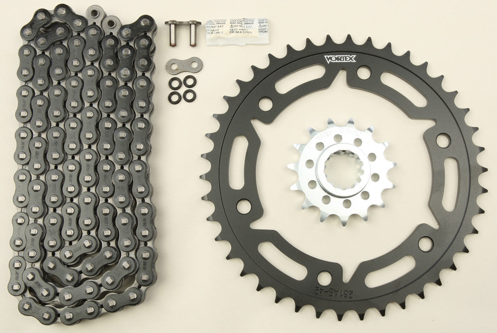 VORTEX SPROCKET/CHAIN KIT BLACK CK6336-atv motorcycle utv parts accessories gear helmets jackets gloves pantsAll Terrain Depot