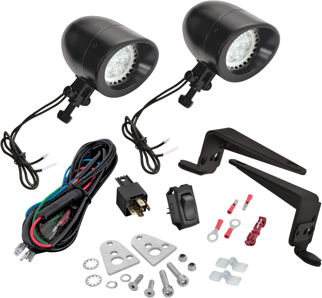 BIG BIKE PARTS MINI LED VICTORY 10-17 BLACK CROSS COUNTRY TOUR MAGNUM 30-102LBK