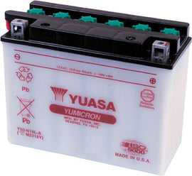 YUASA BATTERY Y50-N18L-A CONVENTIONAL YUAM2218Y-atv motorcycle utv parts accessories gear helmets jackets gloves pantsAll Terrain Depot