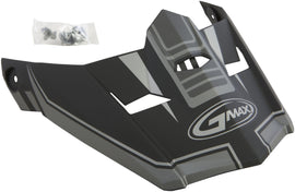 GMAX VISOR W/SCREWS UNCLE MX-46 MATTE BLACK/SILVER MD-2X G046825