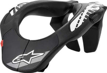 Load image into Gallery viewer, ALPINESTARS YOUTH NECK SUPPORT BLACK/WHITE 6540118-12