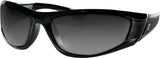 ZAN IOWA SUNGLASS BLACK SMOKE LENS EZIA01