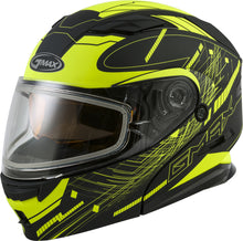 Load image into Gallery viewer, GMAX MD-01S MODULAR WIRED SNOW HELMET BLACK/HI-VIS SM G2011684D TC-24