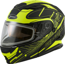 Load image into Gallery viewer, GMAX MD-01S MODULAR WIRED SNOW HELMET BLACK/HI-VIS XS G2011683D TC-24