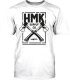 HMK CROSS TEE WHITE L HM2SSTCROWL