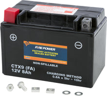 Load image into Gallery viewer, FIRE POWER BATTERY CTX9 SEALED FACTORY ACTIVATED CTX9-BS(FA)