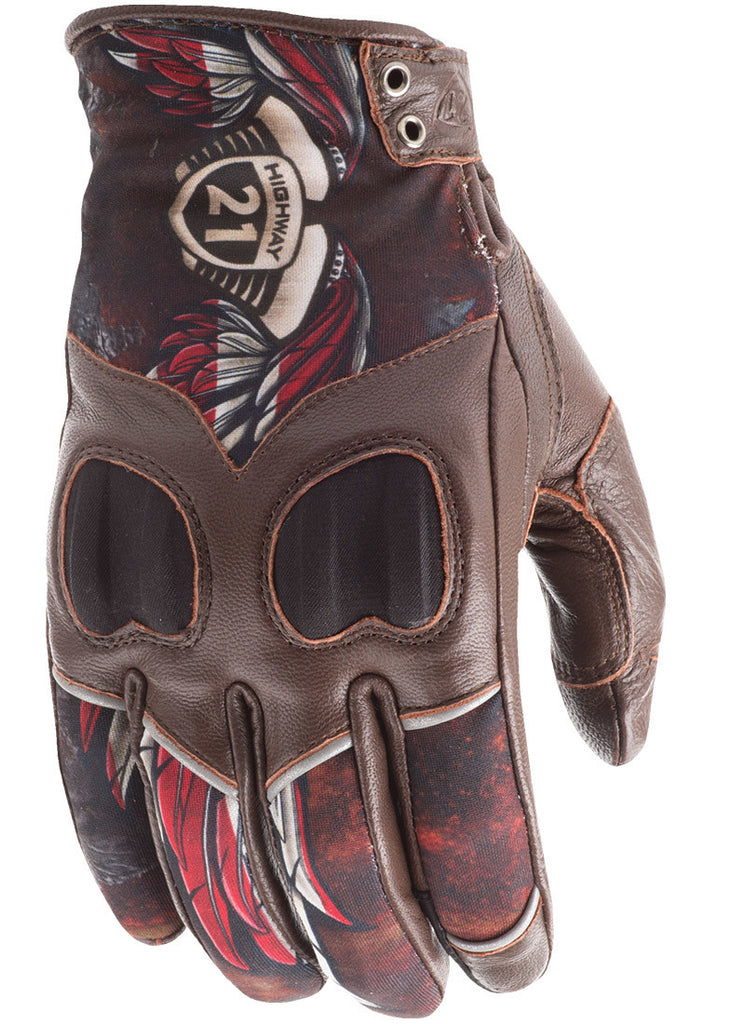 HIGHWAY 21 WOMEN'S VIXEN GLOVES LIBERTY BROWN 2X #5884 489-0093~6-atv motorcycle utv parts accessories gear helmets jackets gloves pantsAll Terrain Depot