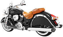 Load image into Gallery viewer, FREEDOM RACING SLIP-ONS 4" CHROME W/BLACK TIP INDIAN IN00026