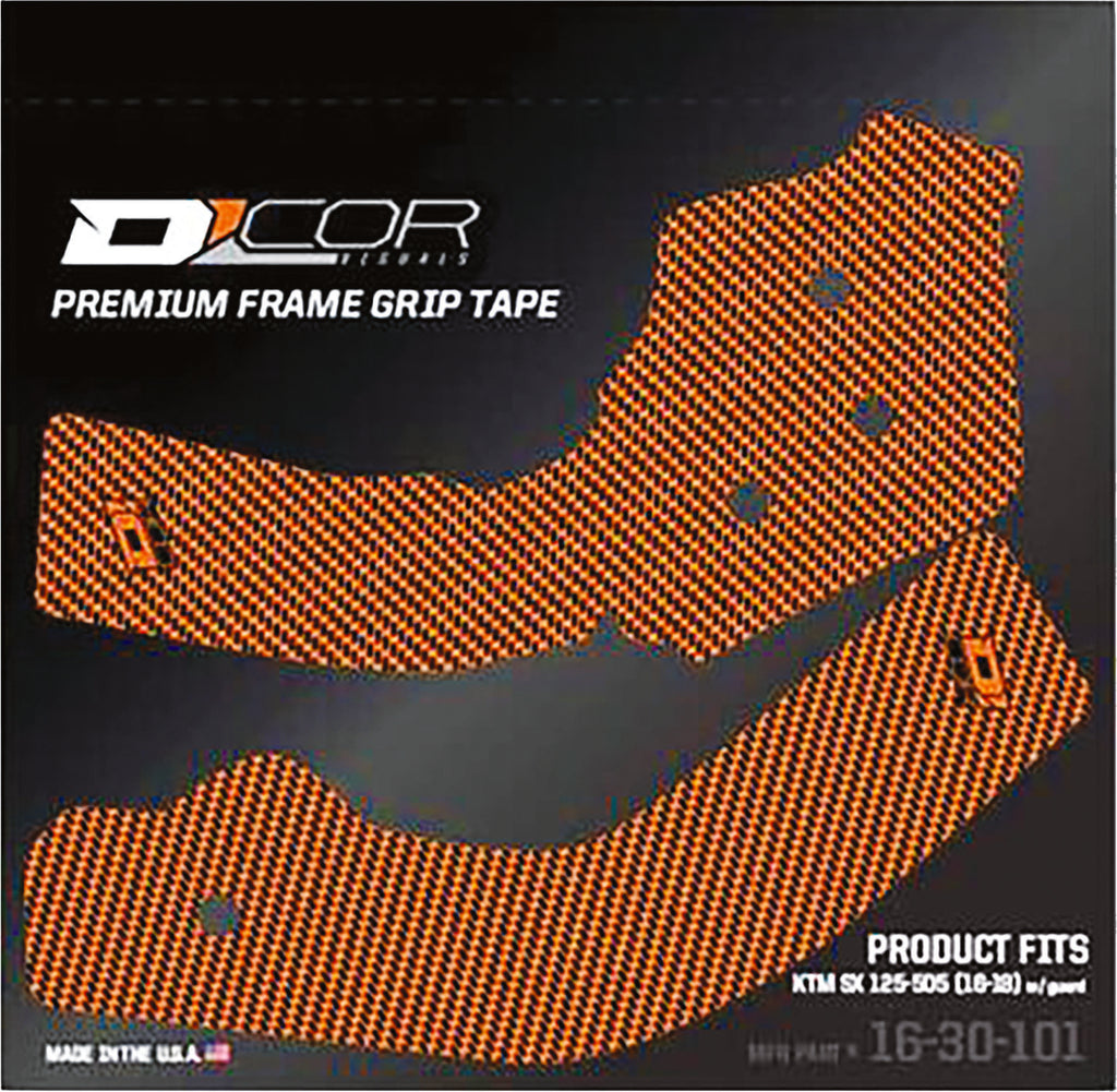 D'COR FRAME GRIP GUARD DECAL ORANGE 16-30-101