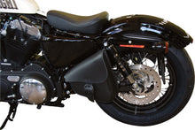 Load image into Gallery viewer, WILLIE &amp; MAX LEATHER SWINGARM BAG BLACK W/MATTE BLACK BUCKLE 59906-00