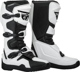 FLY RACING MAVERIK BOOTS WHITE/BLACK SZ 10 364-67510