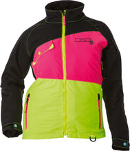 Load image into Gallery viewer, DIVAS VERGE JACKET BLACK/PINK/YELLOW 2X 51243