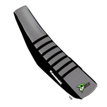 Load image into Gallery viewer, D'COR SEAT COVER BLACK/GREY W/RIBS 30-20-469