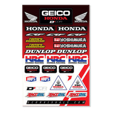 Load image into Gallery viewer, D&#39;COR GEICO HONDA HRC DECAL SHEET GEICO HONDA HRC DECAL 12MIL 40-10-115