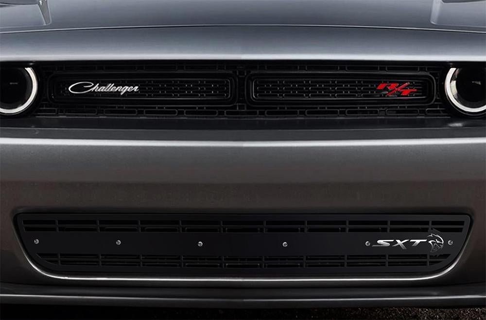 1 Piece Steel Grille for Dodge Challenger - LOWER BUMPLER GRILLE OVERLAY WTH STAINLESS STEEL ACCENT-atv motorcycle utv parts accessories gear helmets jackets gloves pantsAll Terrain Depot