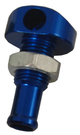 BLOWSION BILLET THRU-HULL WATER FITTING BLUE 3/8