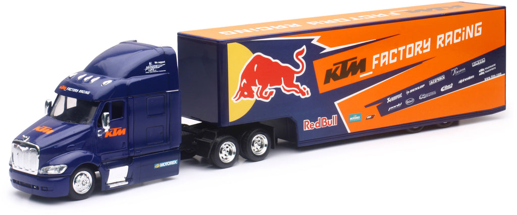 NEW-RAY REPLICA 1:43 SEMI TRUCK 17 RED BULL KTM RACE TRUCK 15973