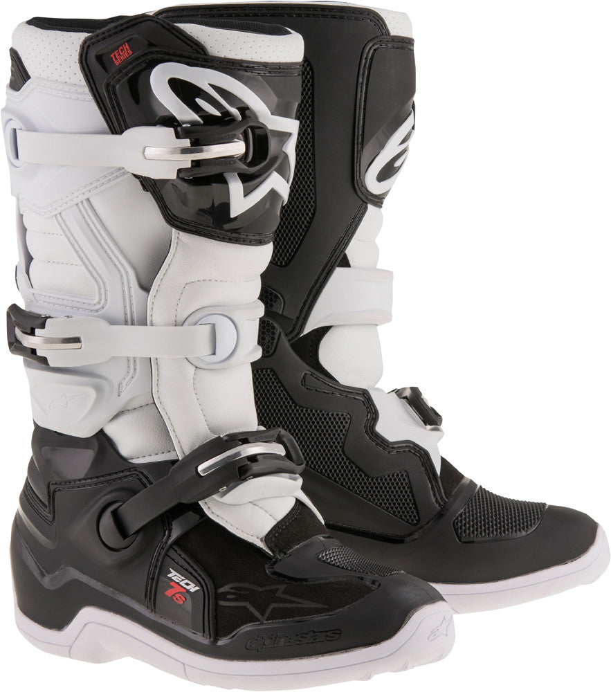 ALPINESTARS TECH 7S BOOTS BLACK/WHITE SZ 05 2015017-12-5