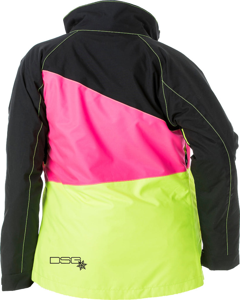 DIVAS VERGE JACKET BLACK/PINK/YELLOW 2X 51243