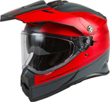 GMAX YOUTH AT-21Y ADVENTURE RALEY HELMET MATTE GREY/RED YM G1211031