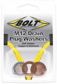BOLT CRUSH WASHERS 12X20MM 10/PK 5 ALUMINUM & 5 COPPER DPWM12.20-10
