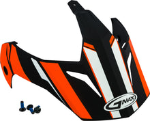 Load image into Gallery viewer, GMAX VISOR VERTICAL BLACK/HI-VIS ORANGE W/SCREWS GM-11 G011085