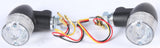 K&S STYLE 2 LED TURN SIGNAL BLACK W/CLEAR LENS 26-8334BK