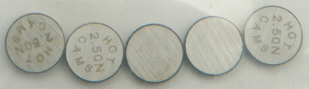 HOT CAMS VALVE SHIMS 7.48X2.50MM 5/PK 5PK748250