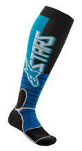 Load image into Gallery viewer, ALPINESTARS MX PRO SOCKS CYAN/BLACK MEDIUM 4701520-731-M