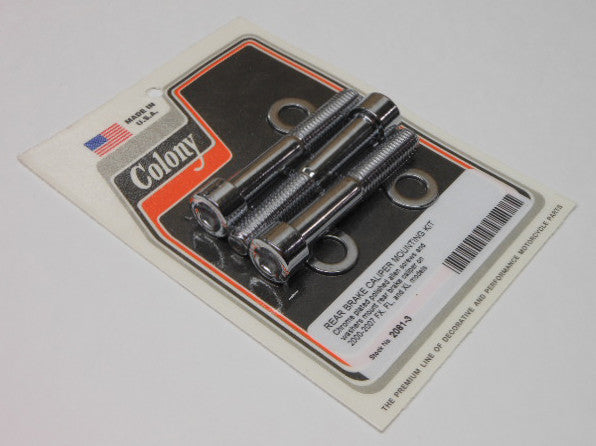 COLONY MACHINE REAR CALIPER MOUNT KIT XL/FXD/FLST 00-07 2081-3