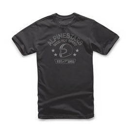 ALPINESTARS YOUTH SCHOOL TEE BLACK/GREEN MD 3038-72012-1060-M