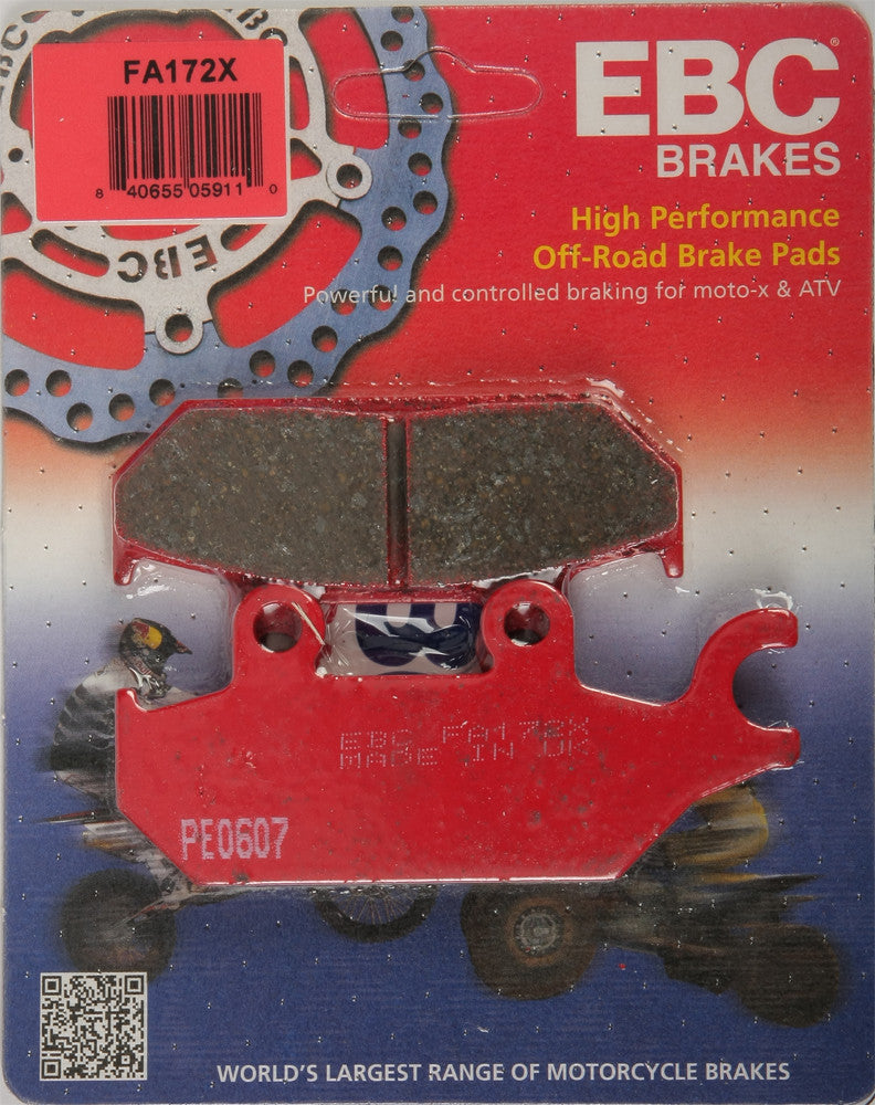 EBC BRAKE PADS FA172X-atv motorcycle utv parts accessories gear helmets jackets gloves pantsAll Terrain Depot