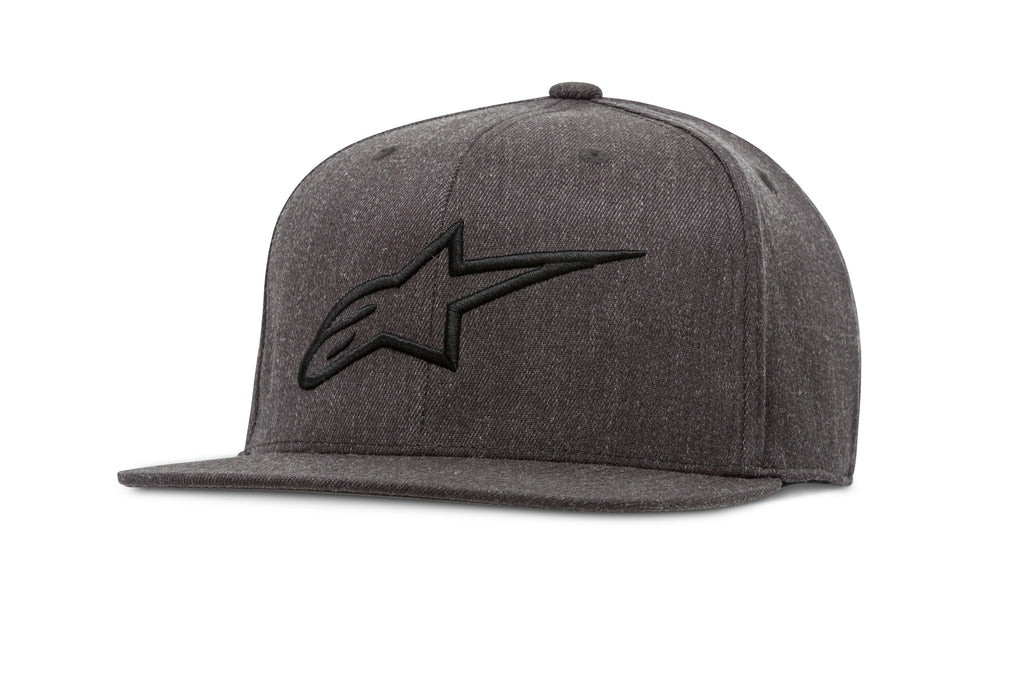 ALPINESTARS AGELESS FLATBILL HAT CHARCOAL/BLACK SM/MD 1035-81015-1910-S/M