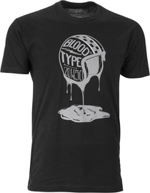 HIGHWAY 21 BLOOD TYPE TEE BLACK MD #6331 489-1925~3