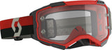 SCOTT FURY GOGGLE RED/BLACK CLEAR WORKS LENS 274514-1018113
