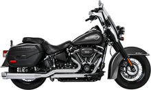 Load image into Gallery viewer, FREEDOM COMBAT DUALS 4.5" CHROME W/CHROME TIP M8 SOFTAIL HD00803