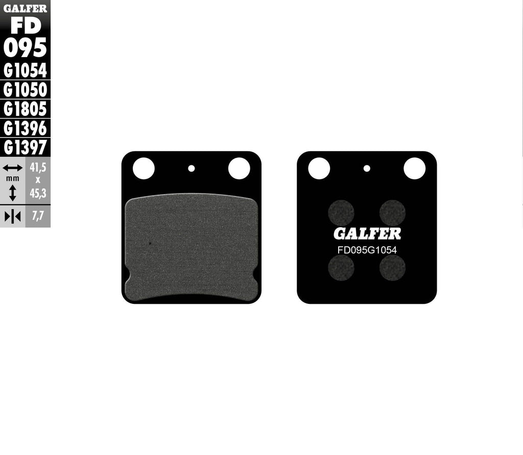 GALFER BRAKE PADS SEMI METALLIC FD095G1054 FD095G1054