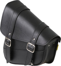 Load image into Gallery viewer, WILLIE &amp; MAX BLACK SYN LEATHER SWINGARM BAG 10.5" X 11.5" X 4.5" 59776-00