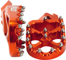 Load image into Gallery viewer, FLO MOTORSPORTS PRO SERIES FOOT PEGS ORANGE KTM/HUS FPEG-795ORG-atv motorcycle utv parts accessories gear helmets jackets gloves pantsAll Terrain Depot