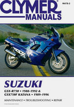 Load image into Gallery viewer, CLYMER REPAIR MANUAL SUZ GSX-R750 CM478-2-atv motorcycle utv parts accessories gear helmets jackets gloves pantsAll Terrain Depot