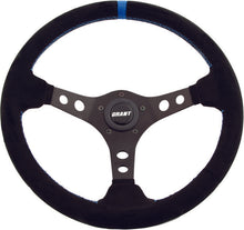 Load image into Gallery viewer, GRANT SUEDE SERIES STEERING WHEEL BLACK/BLUE 696