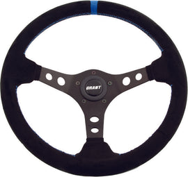 GRANT SUEDE SERIES STEERING WHEEL BLACK/BLUE 696