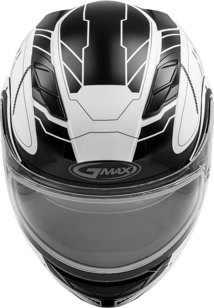 GMAX MD-01S MODULAR WIRED SNOW HELMET WHITE/BLACK XS G2011243D TC-15