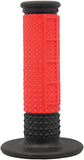 AVON X.9 HALF WAFFLE GRIPS RED/BLACK MXW08