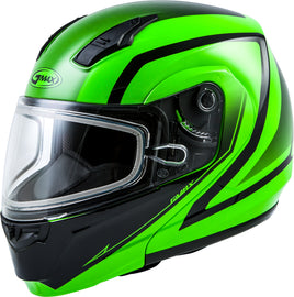 GMAX MD-04S MODULAR DOCKET SNOW HELMET NEON GREEN/BLACK XS G2042643