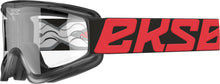 Load image into Gallery viewer, EKS BRAND FLAT-OUT GOGGLE RED/BLACK W/CLEAR LENS 067-60420